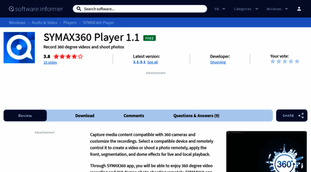 symax360-player.software.informer.com