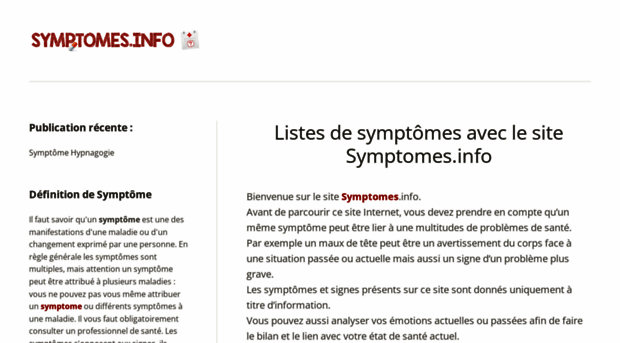 symptomes.info