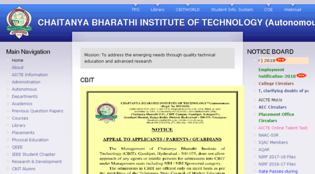 synapse.cbit.ac.in