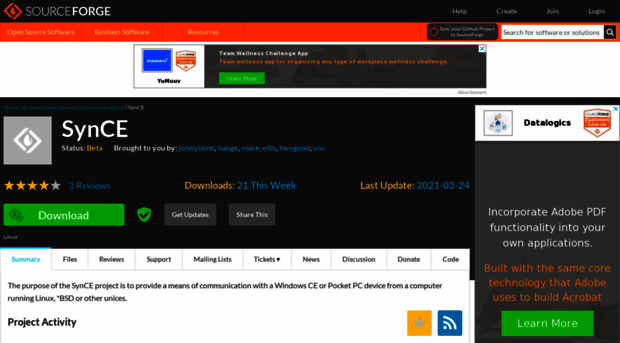 synce.sourceforge.net