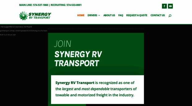 synergyrvtransport.com