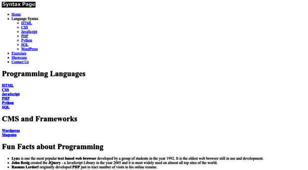 syntaxpage.com