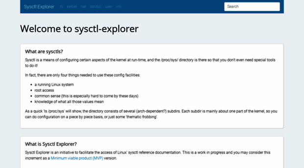 sysctl-explorer.net