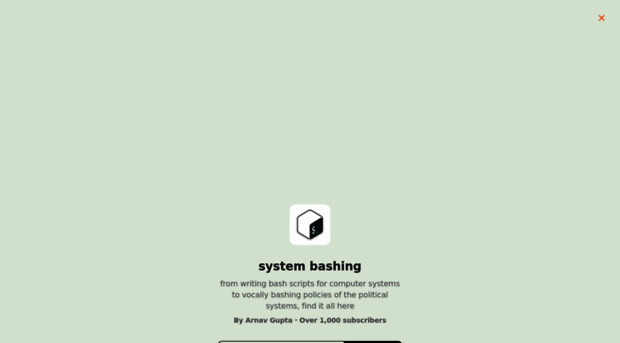 systembashing.substack.com