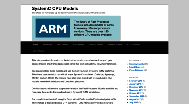 systemc-cpu-models.org