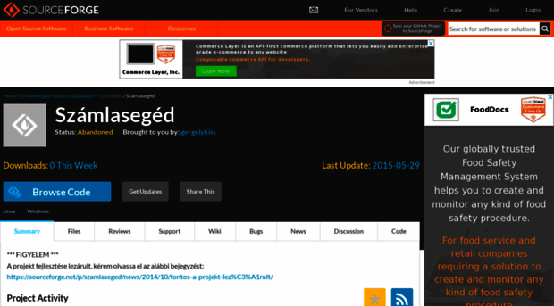 szamlaseged.sf.net