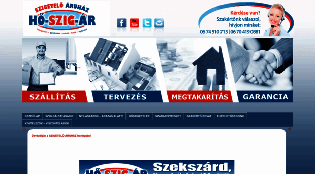 szigeteloaruhaz.com