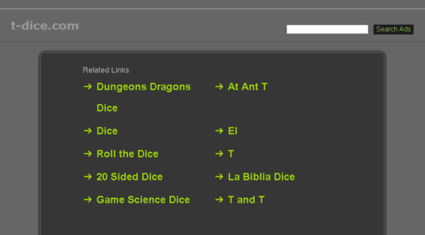 t-dice.com