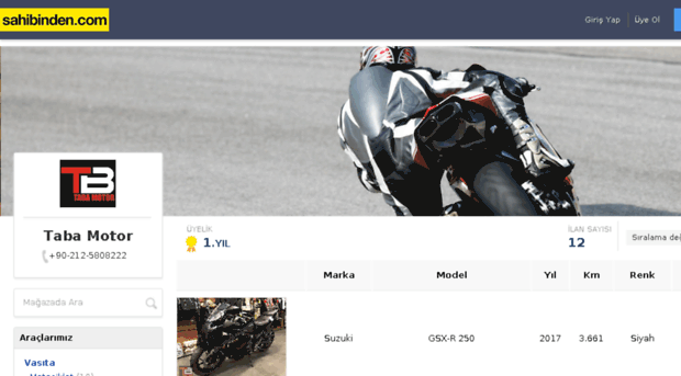 tabamotor.sahibinden.com