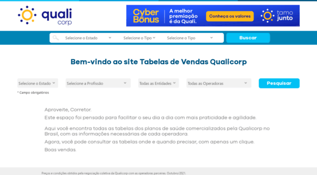 tabelasdevendasqualicorp.com.br