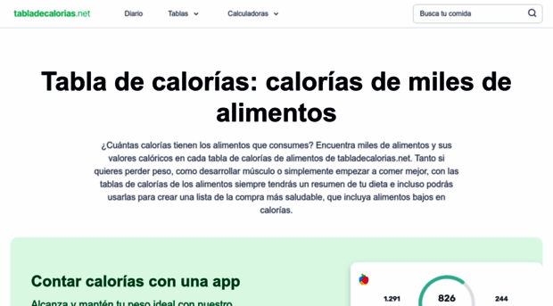 tabladecalorias.net