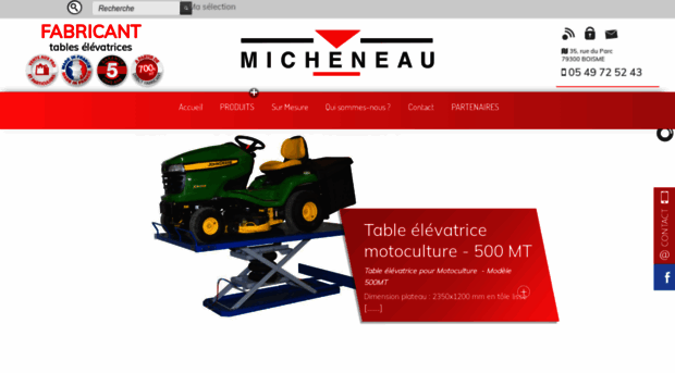 table-elevatrice-micheneau.fr