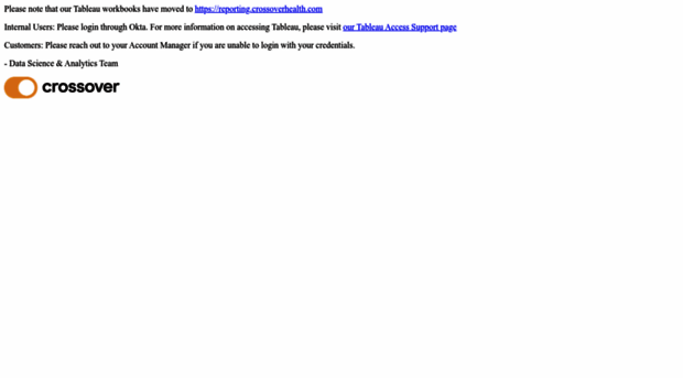 tableau.crossoverhealth.com