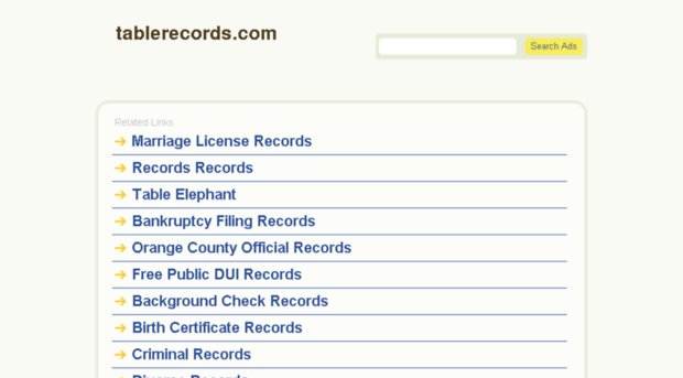 tablerecords.com