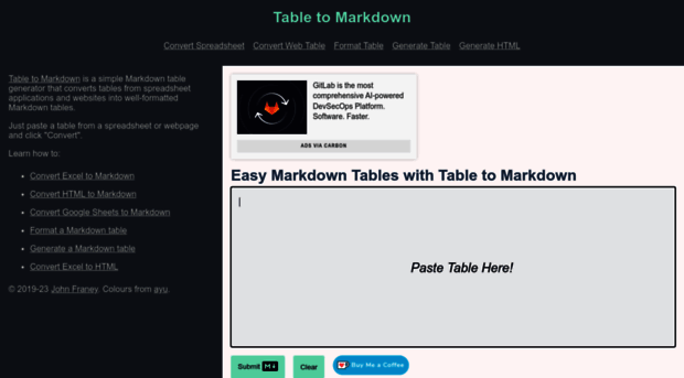 tabletomarkdown.com