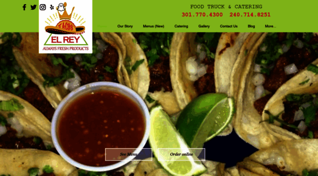tacoselreyfoodtruck.com