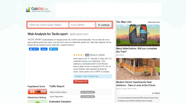 tactic-sport.com.cutestat.com