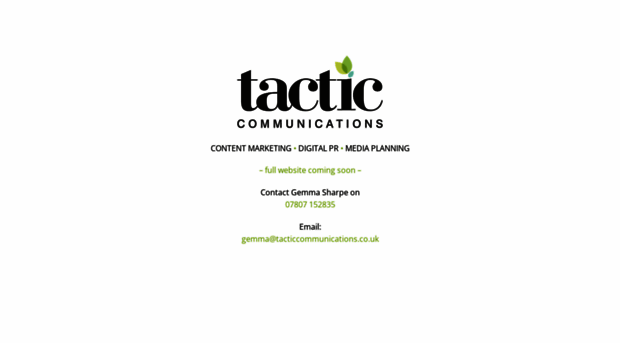 tacticcommunications.co.uk
