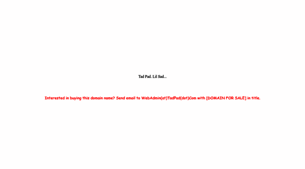 tadpad.com