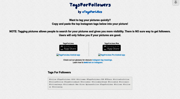 tagsforfollowers.com