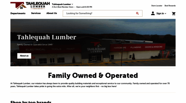 tahlequahlumbercompany.com