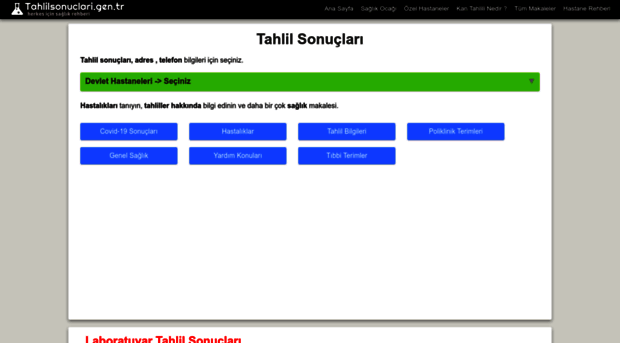 tahlilsonuclari.gen.tr