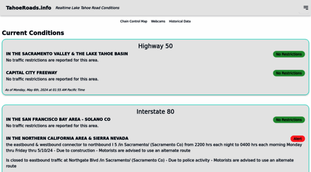 tahoeroads.info