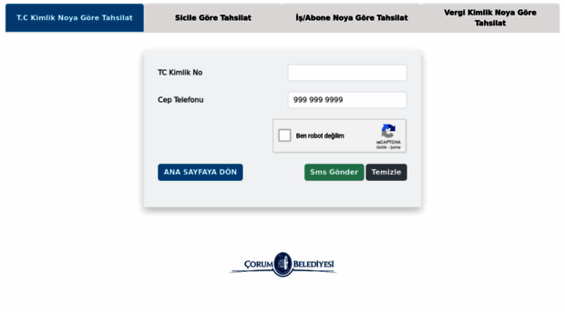 tahsilat.corum.bel.tr