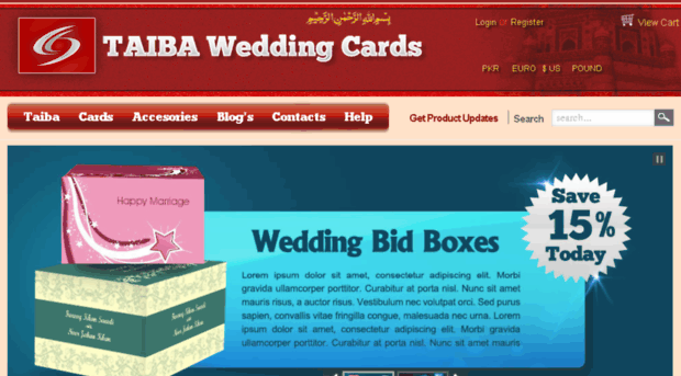 taibaweddingcards.com