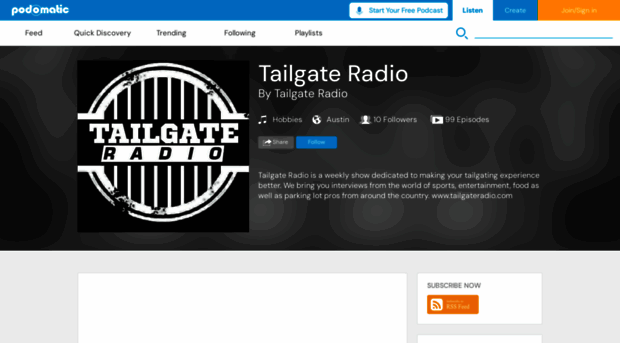 tailgateradio.podomatic.com