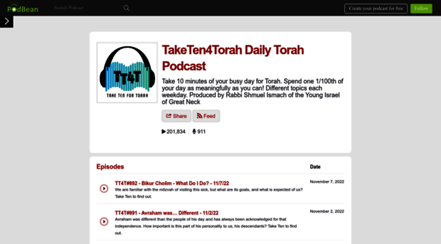 taketen4torah.podbean.com