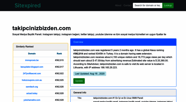 takipcinizbizden.com.sitexpired.com