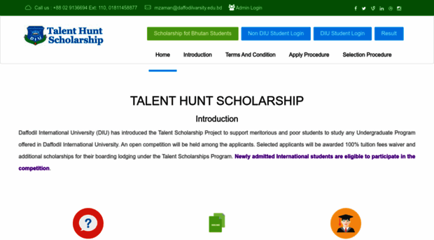 talenthunt.daffodilvarsity.edu.bd