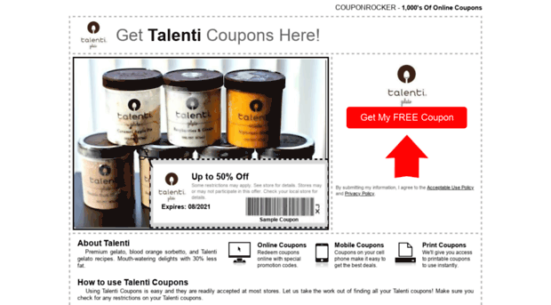 talenti.couponrocker.com