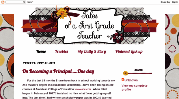 tales-of-a-first-grade-teacher.blogspot.com