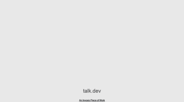 talk.dev