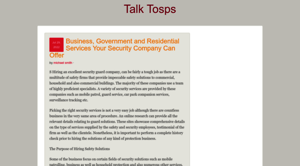 talktosps.co.uk