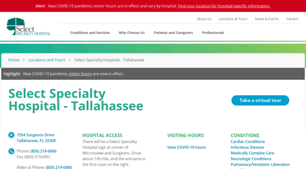 tallahassee.selectspecialtyhospitals.com