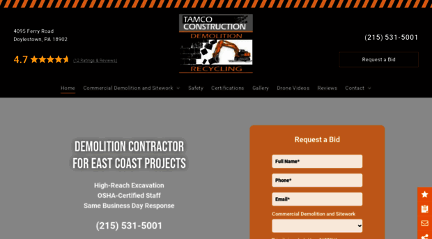 tamcodemolition.com