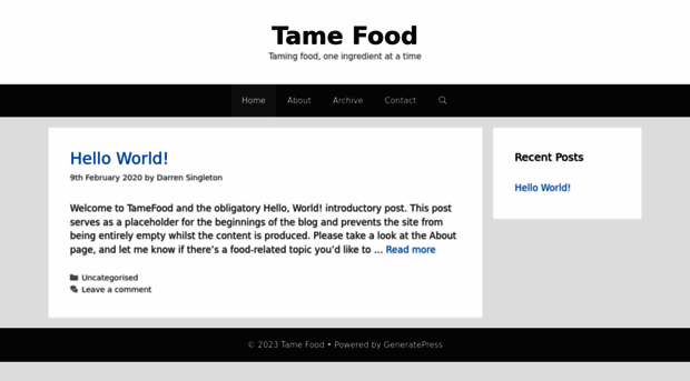 tamefood.com