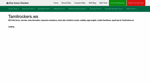 tamilrockers.ws.sitescorechecker.com