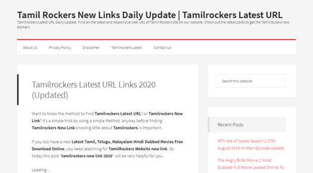 tamilrockerslatesturl.com