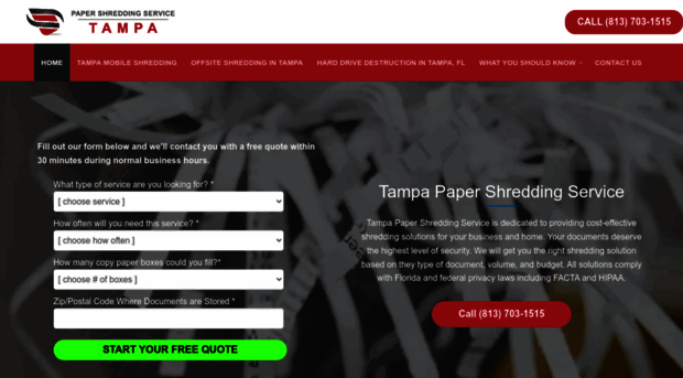 tampapapershredding.com