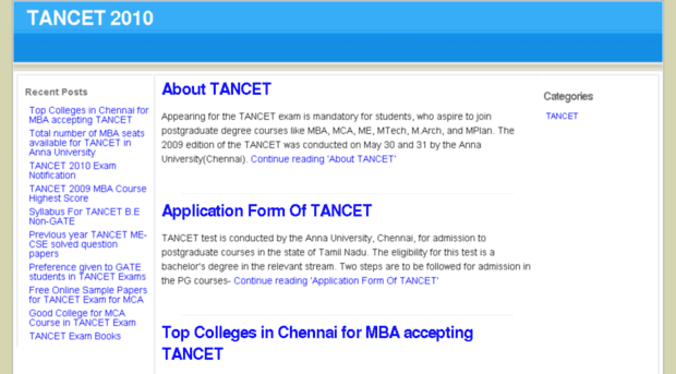 tancet-exam.com