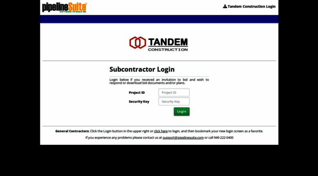 tandemconstruction.pipelinesuite.com