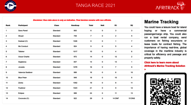 tangarace.afritrack.com