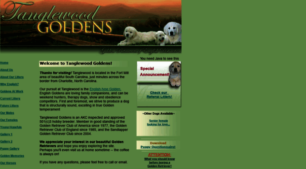 tanglewoodgoldens.com