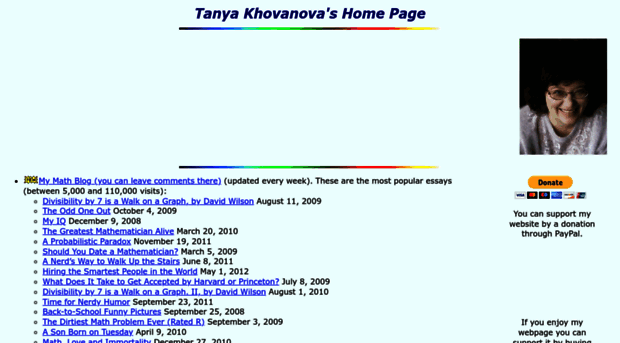 tanyakhovanova.com