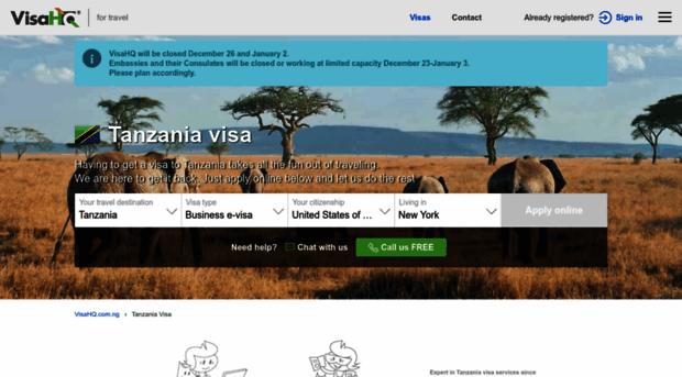 tanzania.visahq.com.ng