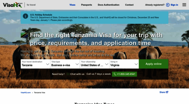 tanzania.visahq.com